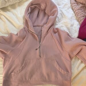 Lululemon Athletica Soft Pink Half-Zip Hoodie
